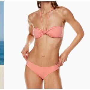 NWT Aritzia Babaton Convertible Bandeau Bikini Top Size Small Calypso Blue